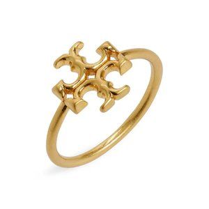 Tory Burch Signature Kira Logo Ring (SIZE 7) (18k Gold Plating) (NWT)